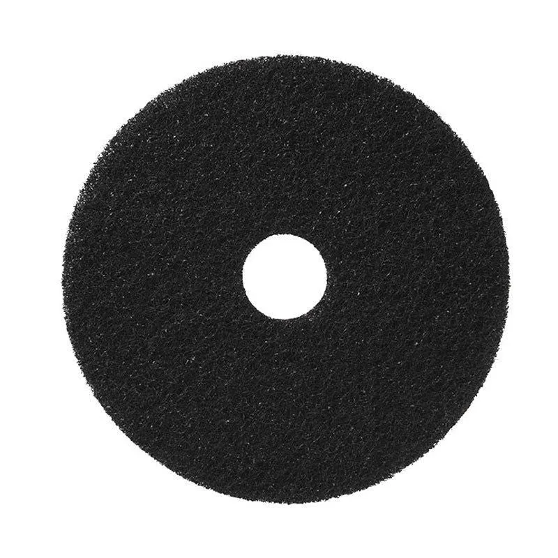 17" Black Floor Stripping Pads - Case of 5