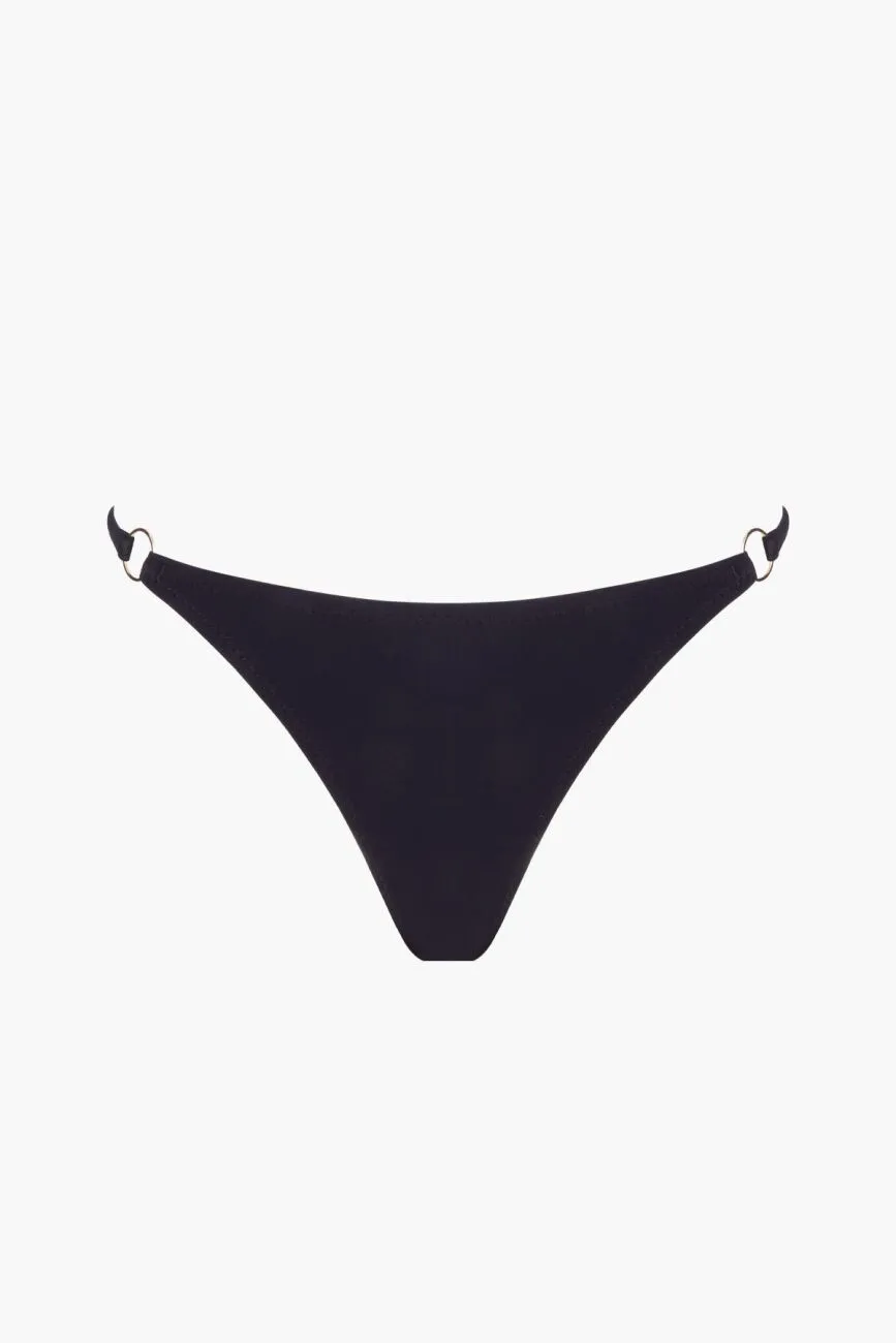 63067 Black Sitring Bikini Bottoms