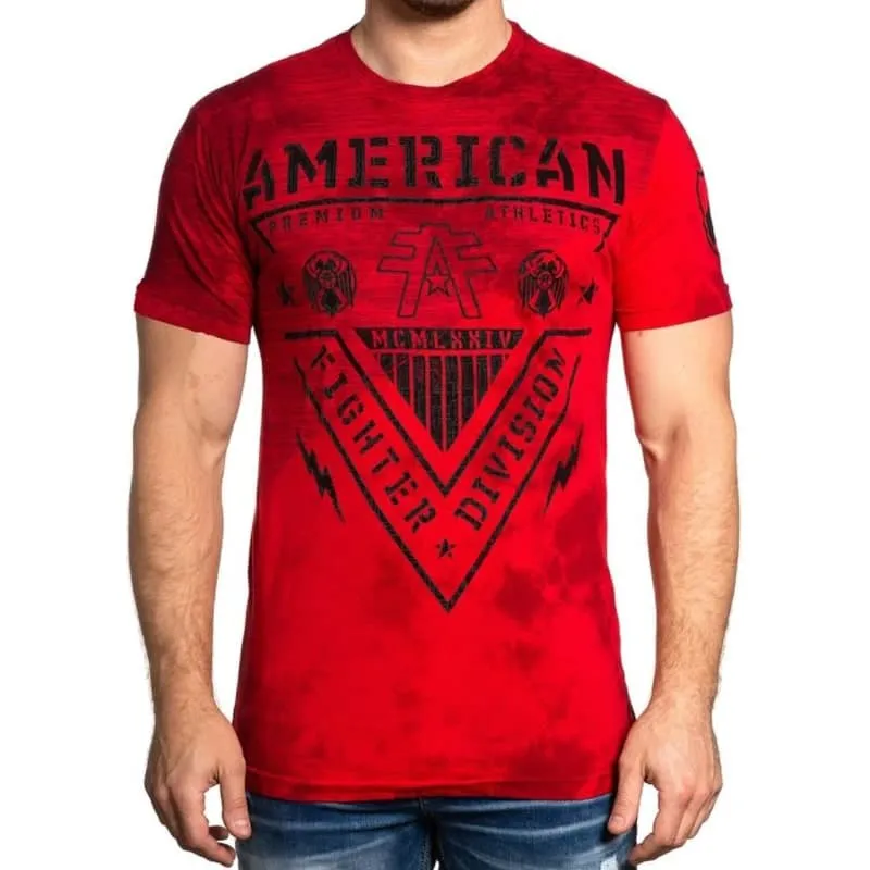 American Fighter Men's Graphic Red Shirt