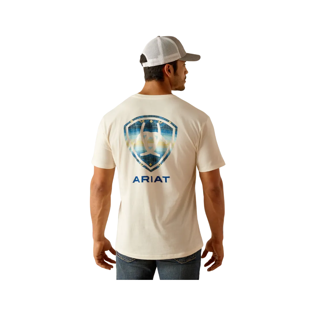 Ariat Men's Ariat Logo Off White T-Shirt