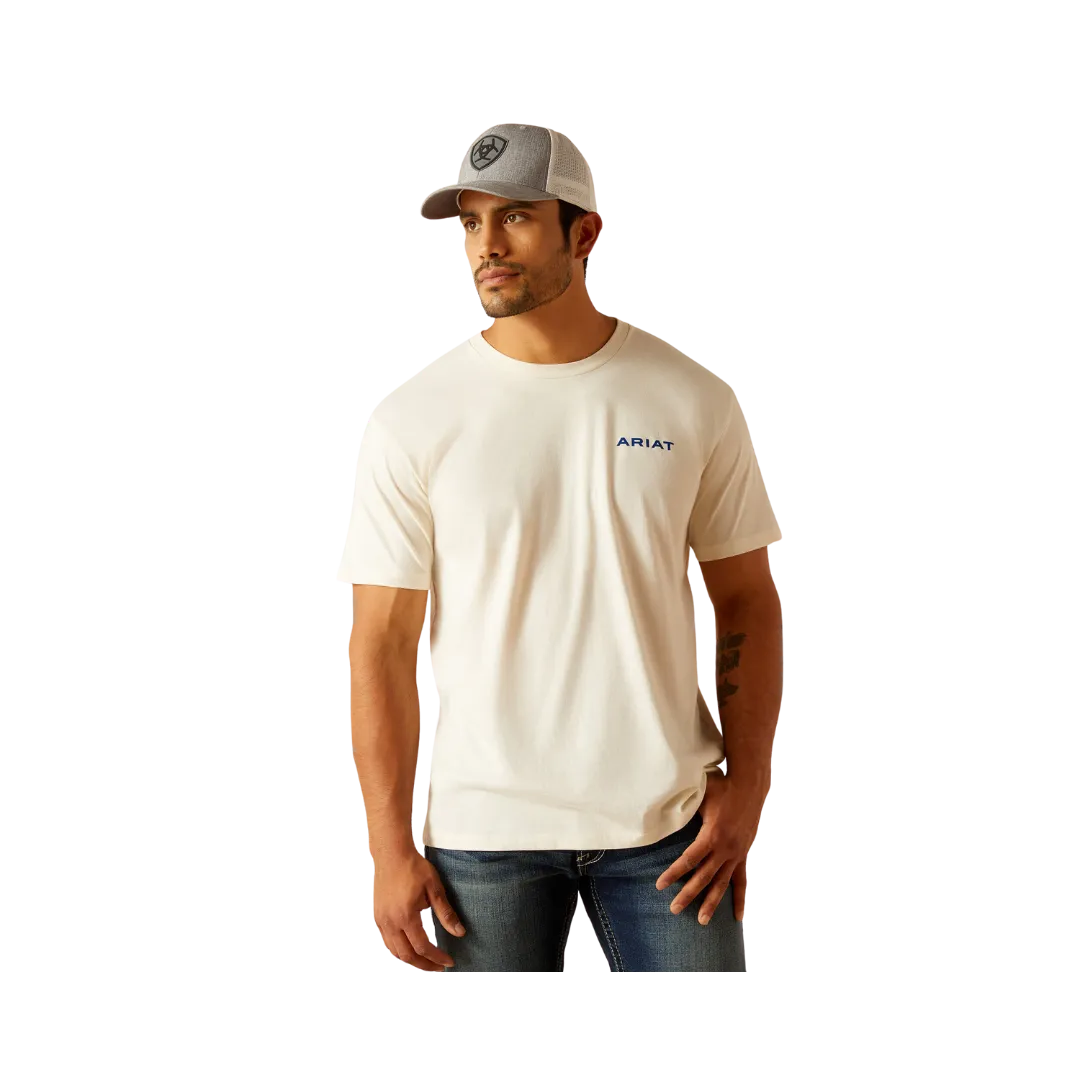 Ariat Men's Ariat Logo Off White T-Shirt