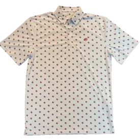 Ariat Men’s Texas White All Over Print Polo Shirt