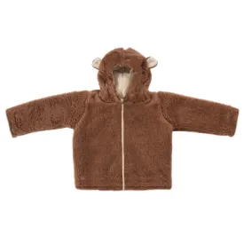 Baby/Kid Virgin Wool Jacket - Brown