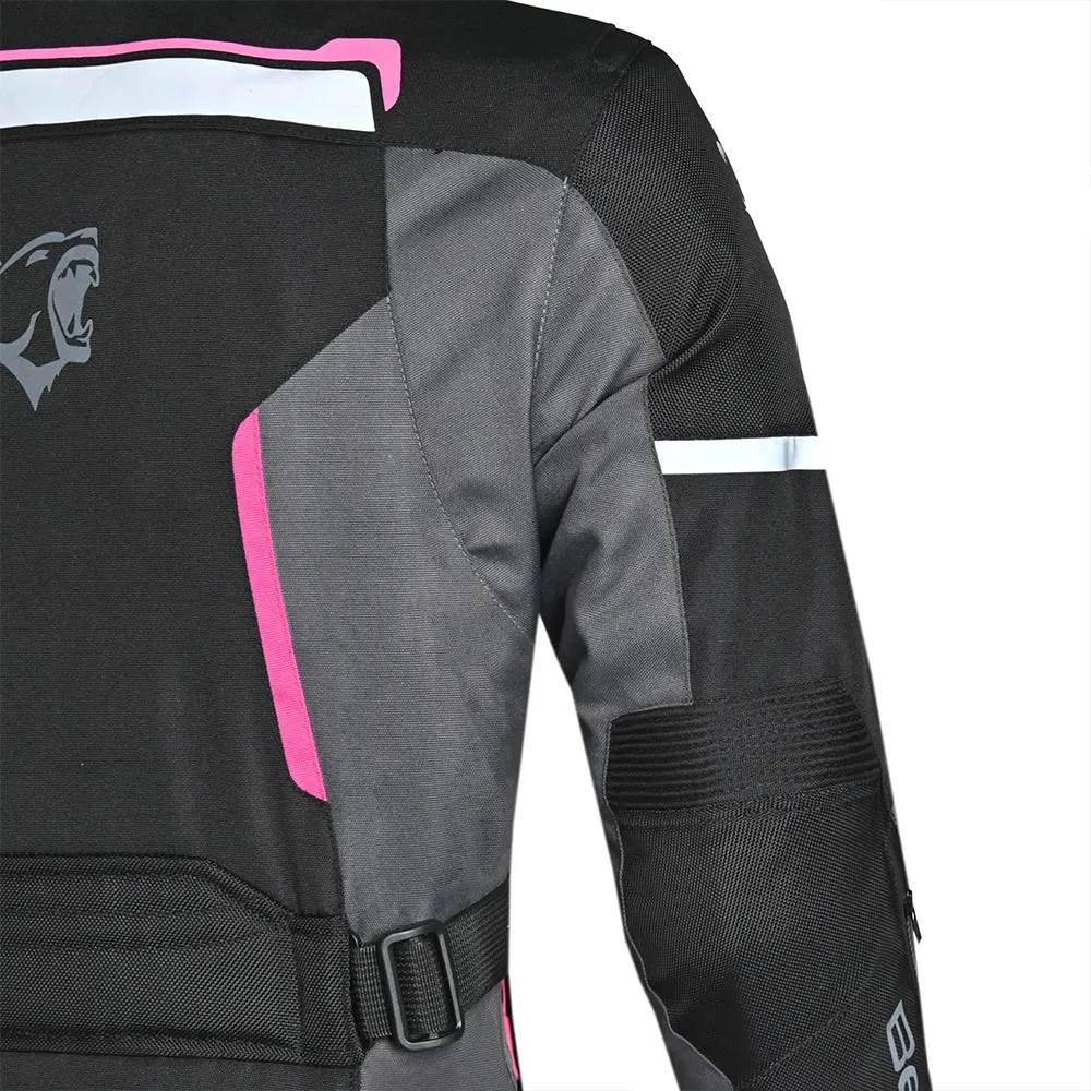 BELA Hurrican Lady Motorcycle Jacket Black Fuchsia