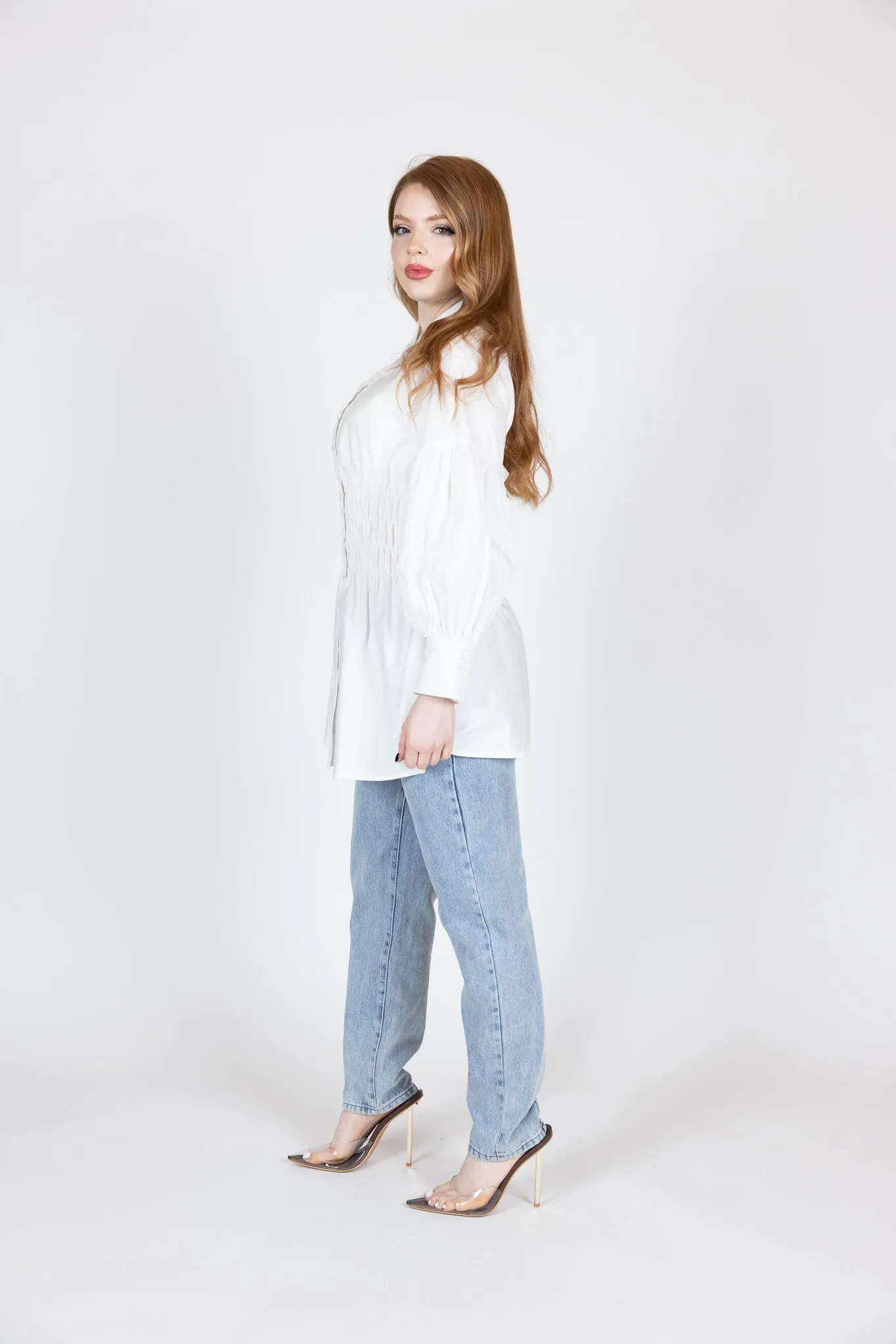 Bijou Waist Detailed Shirt