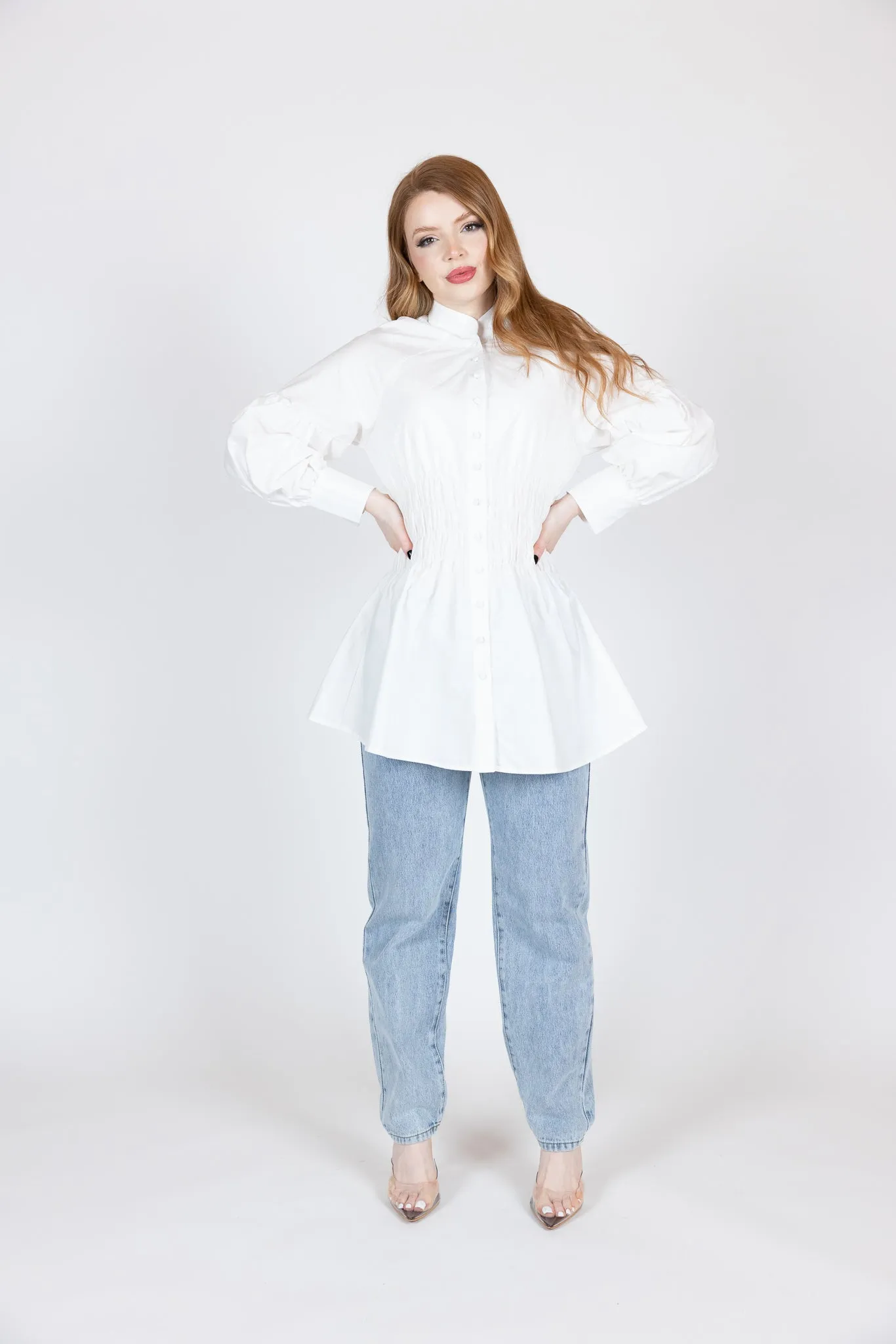 Bijou Waist Detailed Shirt