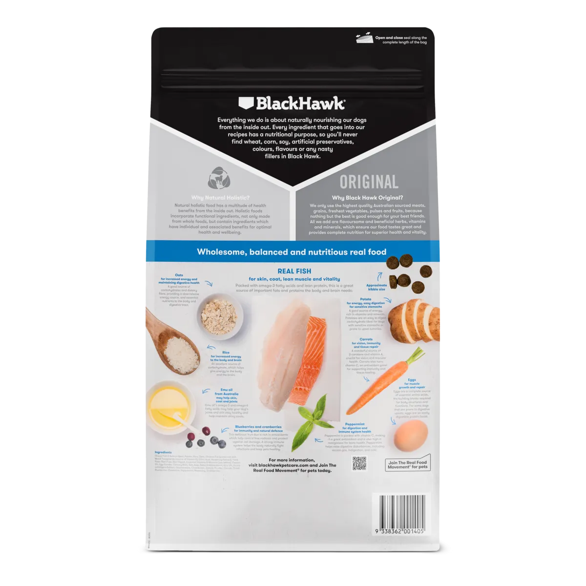 Black Hawk Original Adult Fish and Potato Dry Dog Food