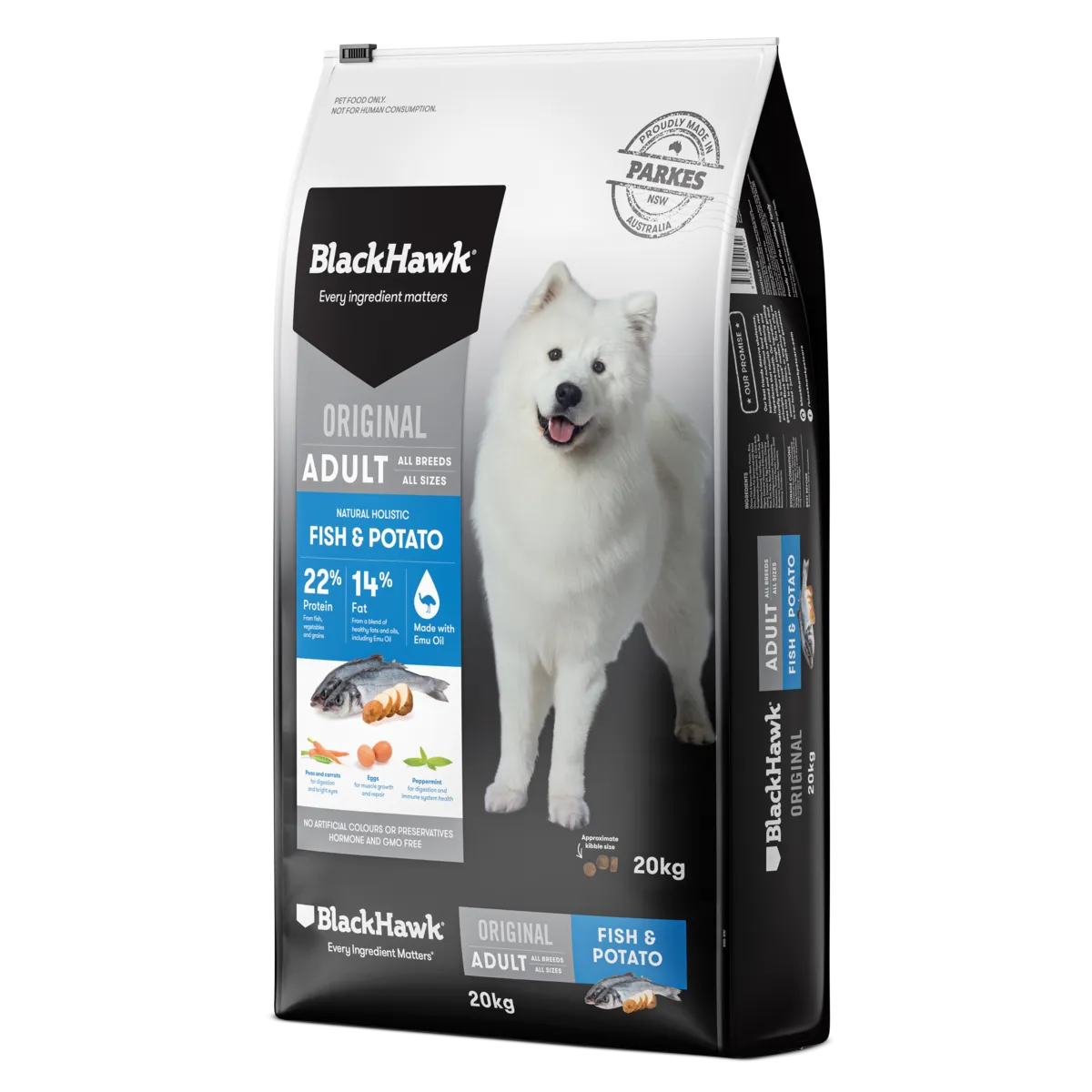 Black Hawk Original Adult Fish and Potato Dry Dog Food