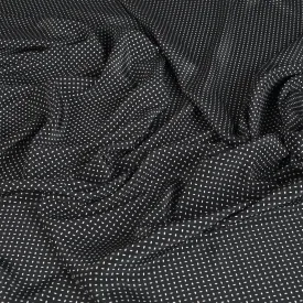 Black Printed Poly Poplin 10