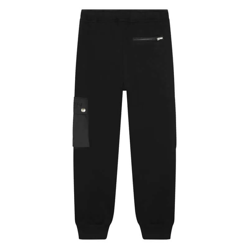 Boys Black Jogging Bottoms