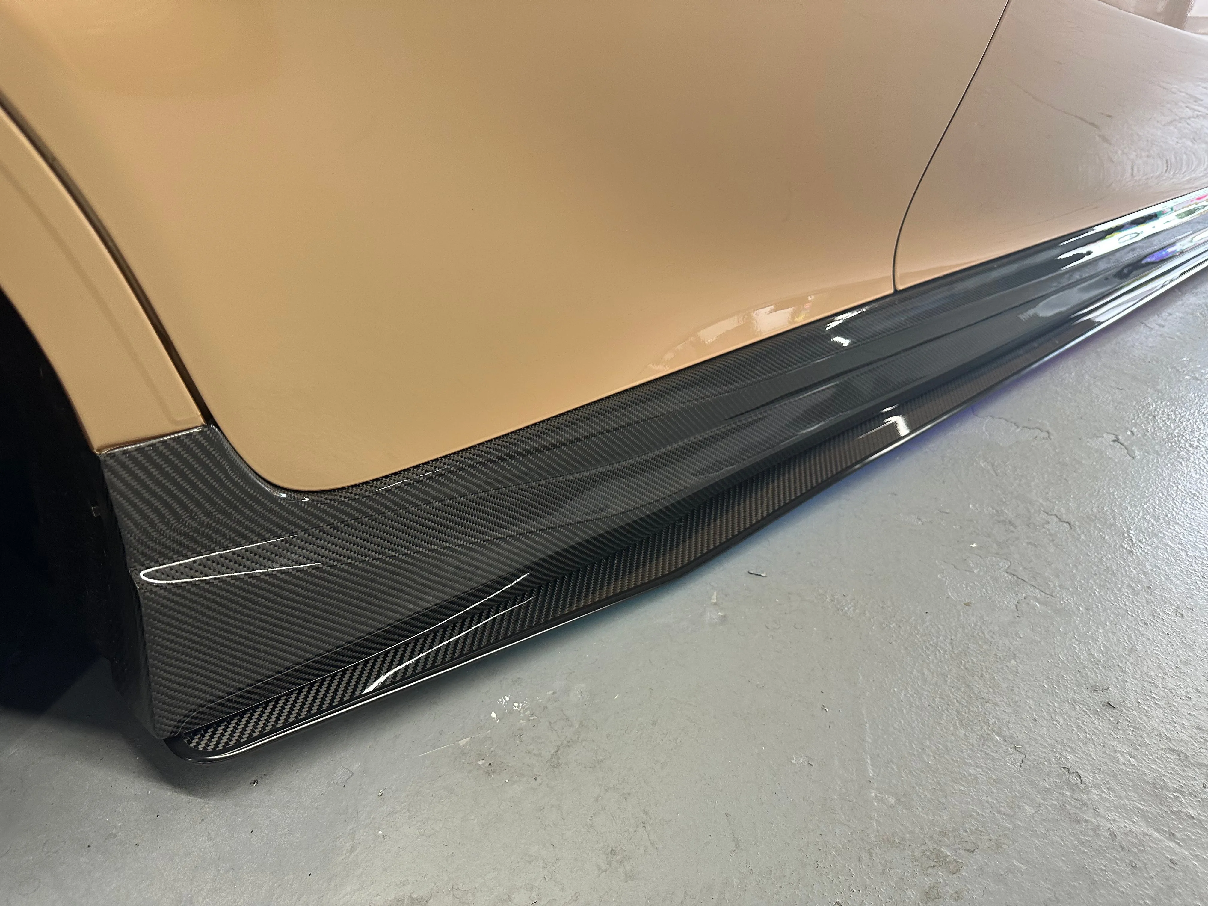 Carbon Fiber Side Skirts for 2018-2024 Toyota Camry Compatible Real Carbon Fiber - VIP Price