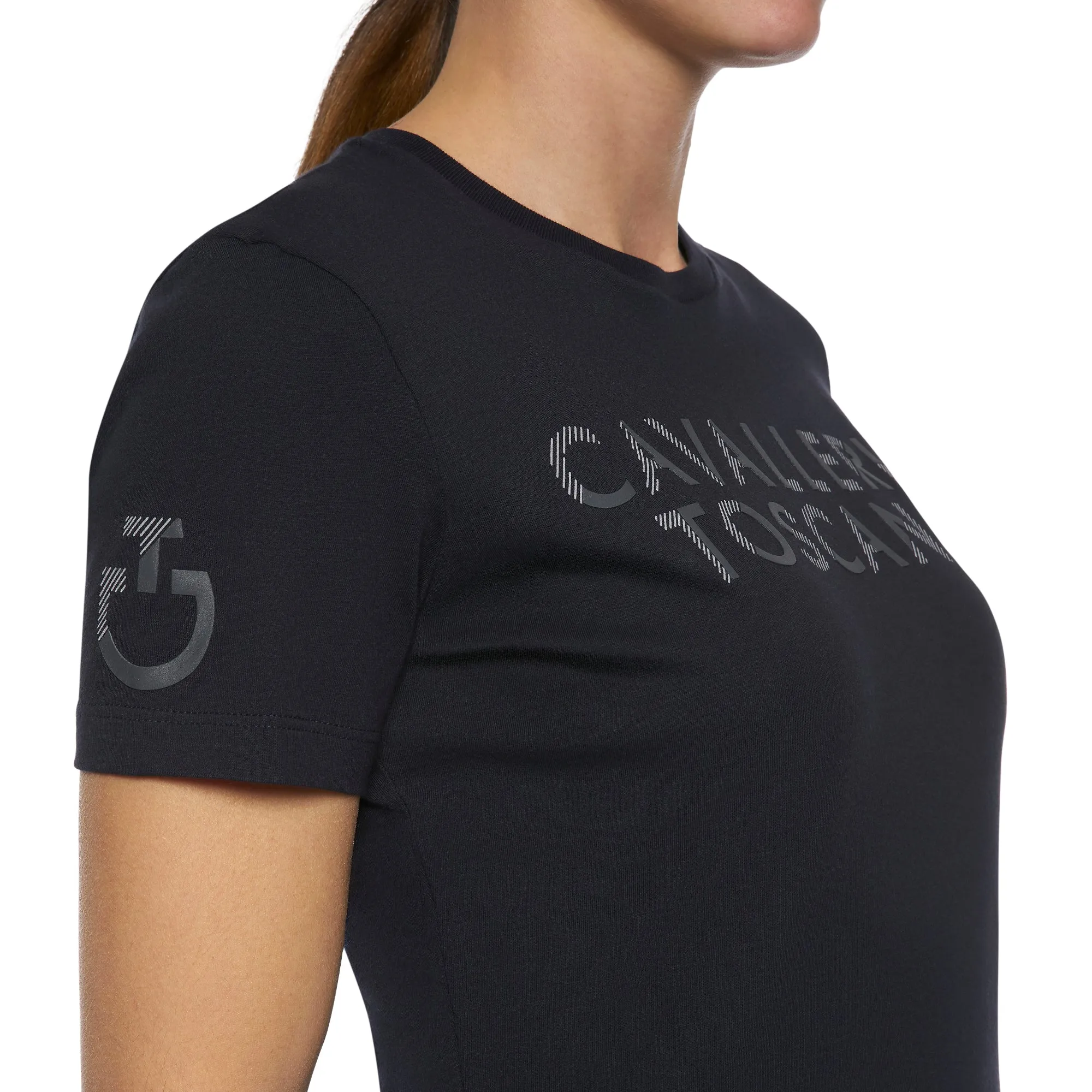 Cavalleria Toscana Ladies Embossed T-Shirt