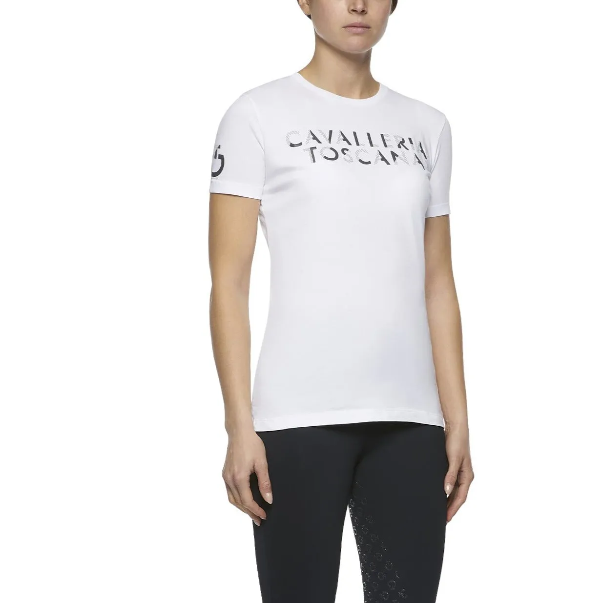 Cavalleria Toscana Ladies Embossed T-Shirt