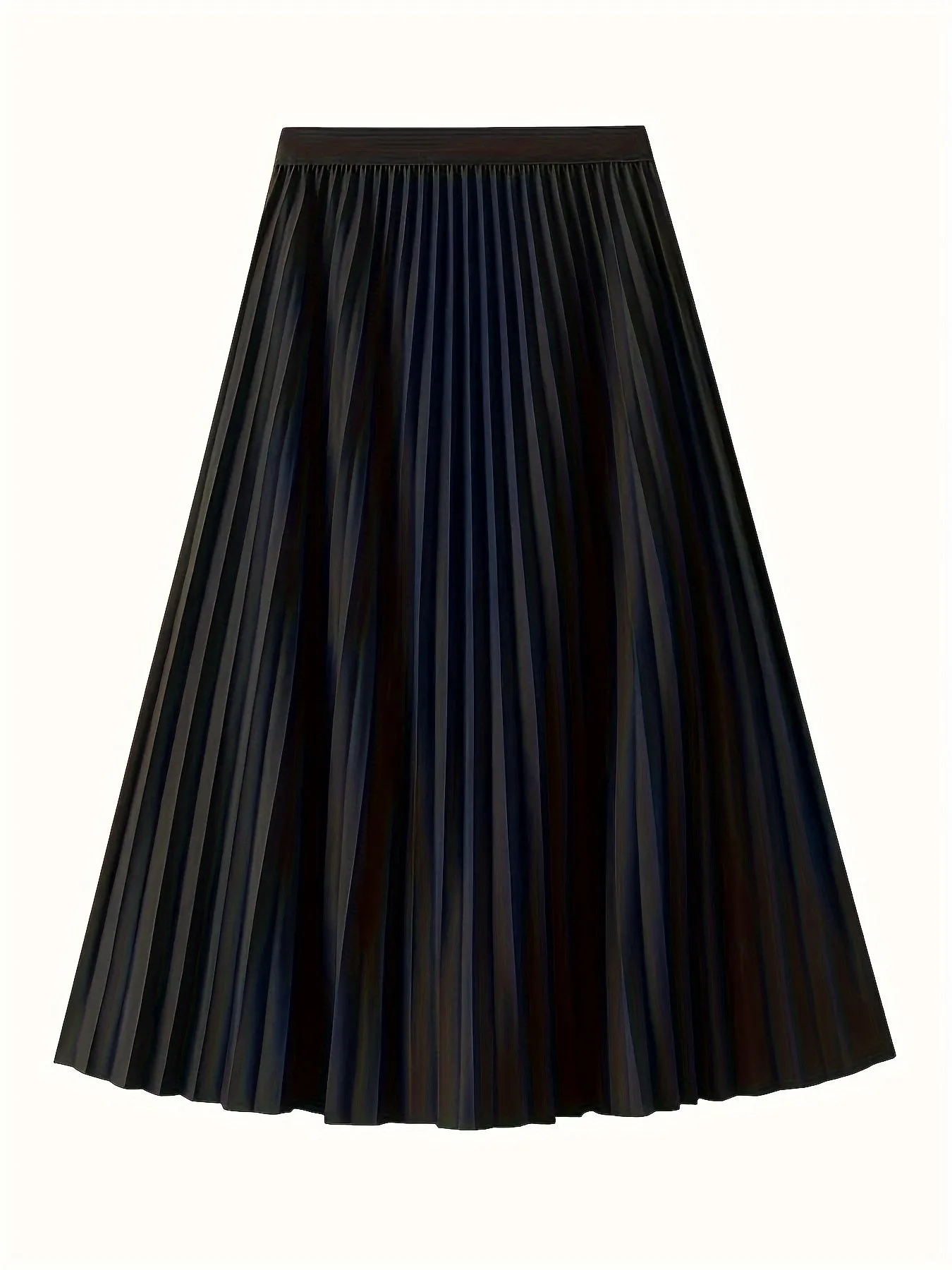 Chic Pleated Midi Skirt Perfect for Spring and Summer Fashion