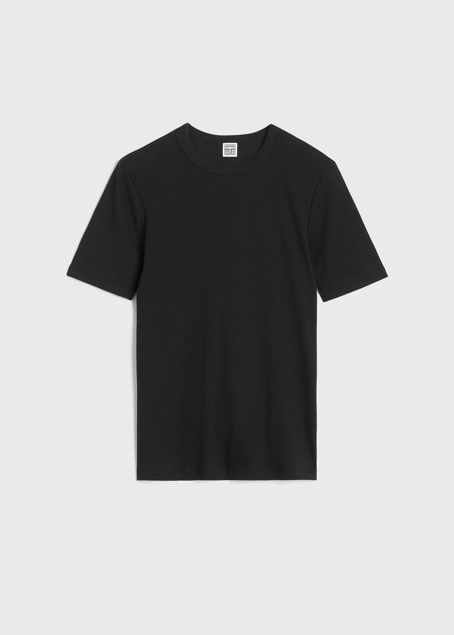 Classic rib tee black