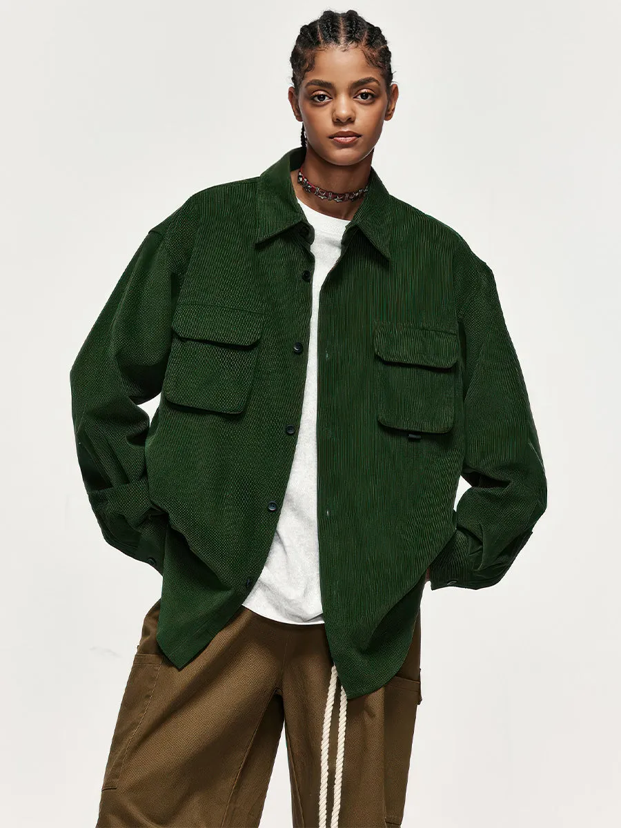 Corduroy Oversize Outerwear Shirt