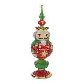 December Diamonds Christmas Carousel 13" Nutcracker Finial