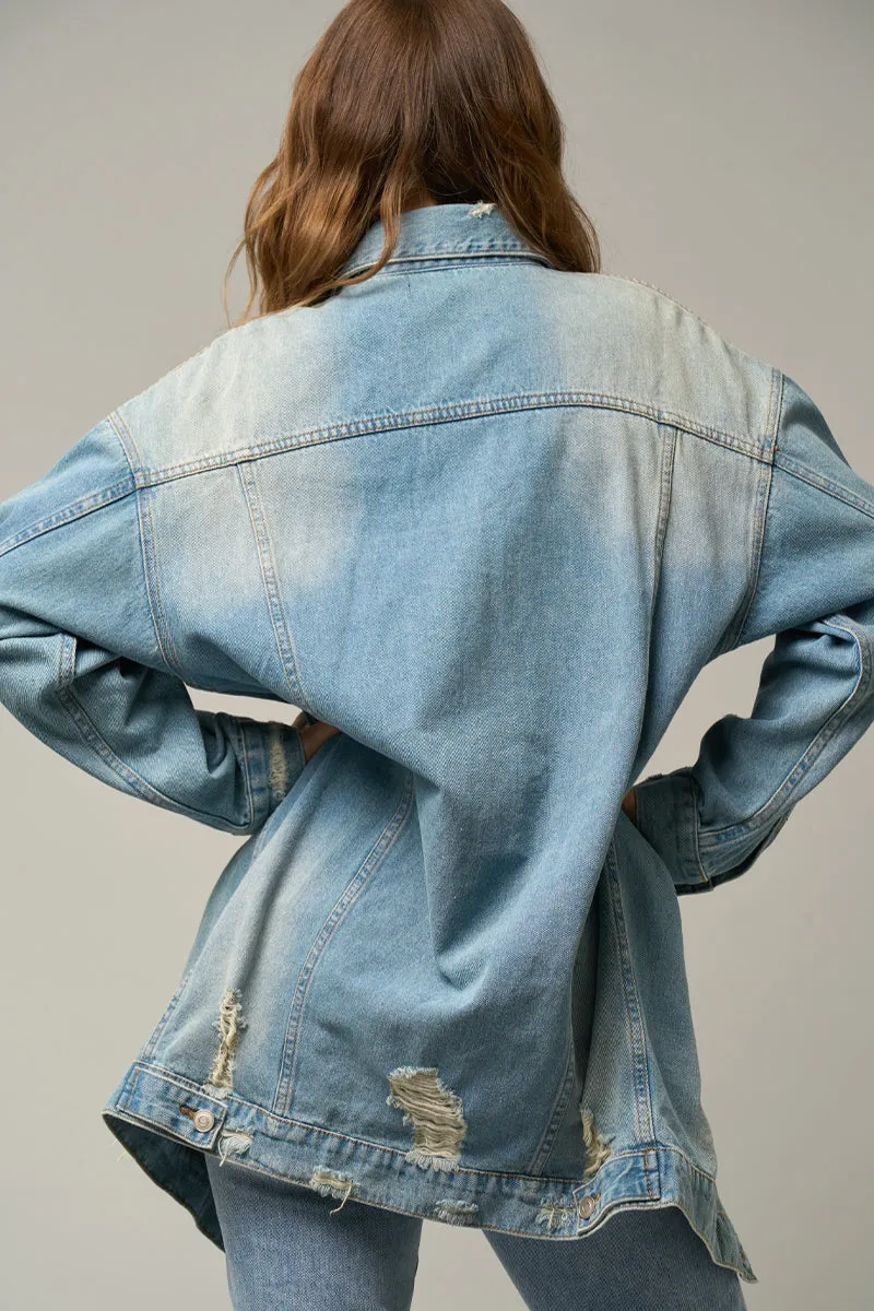 Drop Shoulder Denim Jackets