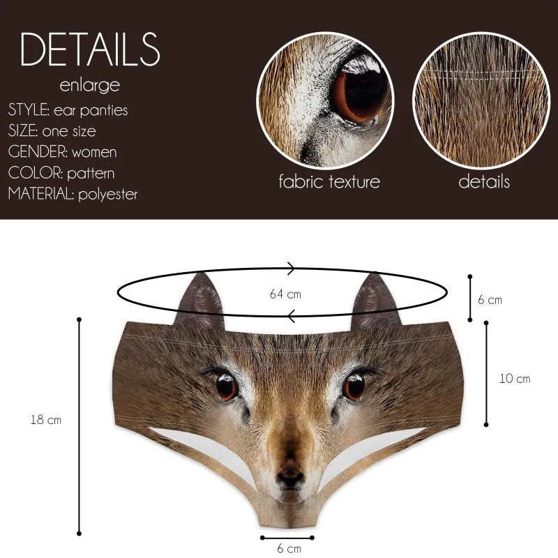 Ear Pantie - Deer (6-10 UK Size)