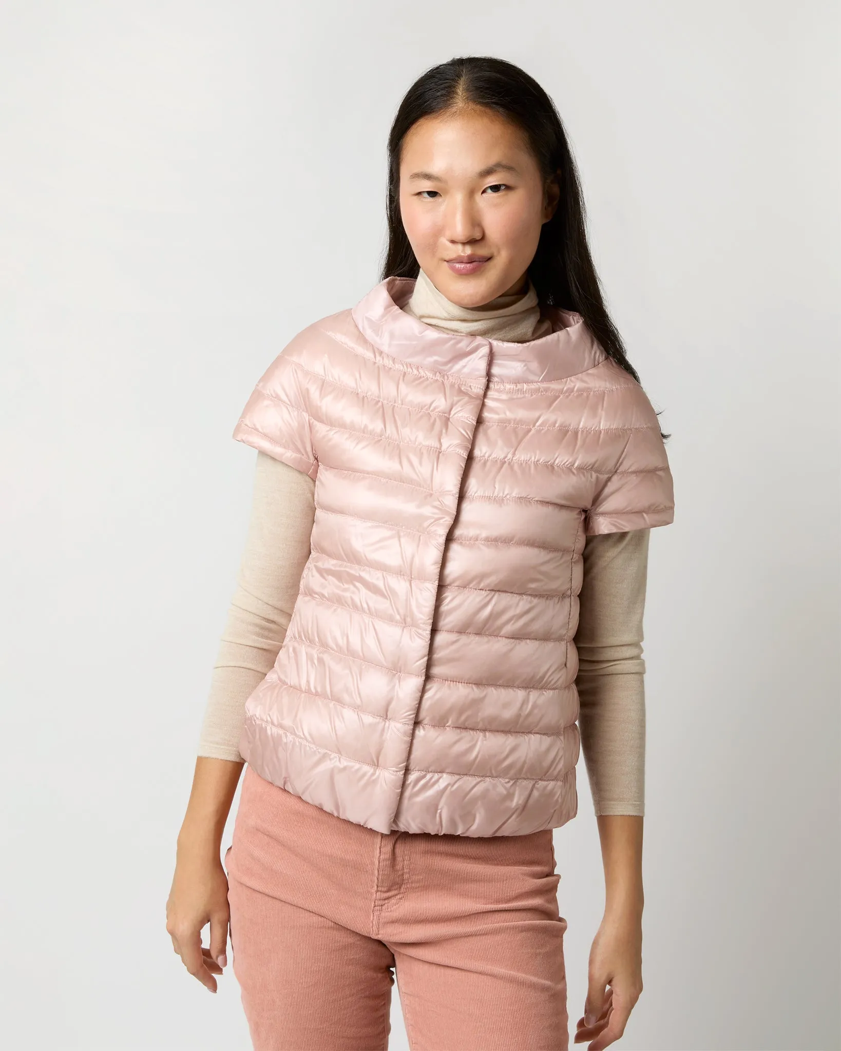 Emilia Cap-Sleeve Jacket in Rose Pink