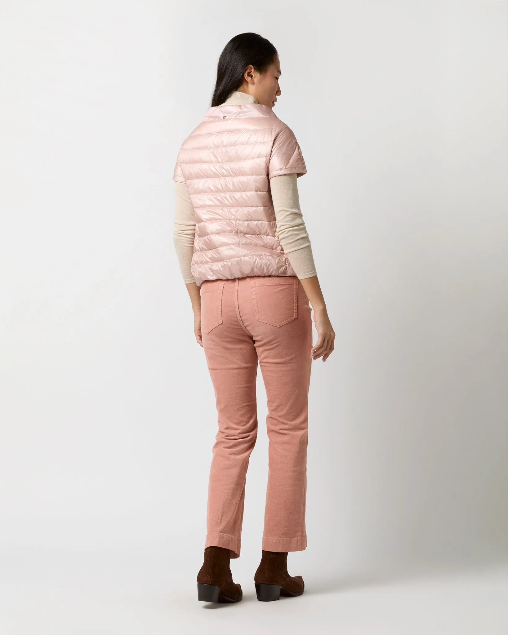 Emilia Cap-Sleeve Jacket in Rose Pink