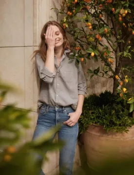 Frank & Eileen - Eileen Button-Down Shirt in Stonewashed Indigo Grey Area