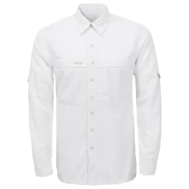 Gameguard Men's White MicroFiber Long Sleeve Shirt