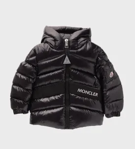 Groseiller Nylon Laqué Down Jacket Black