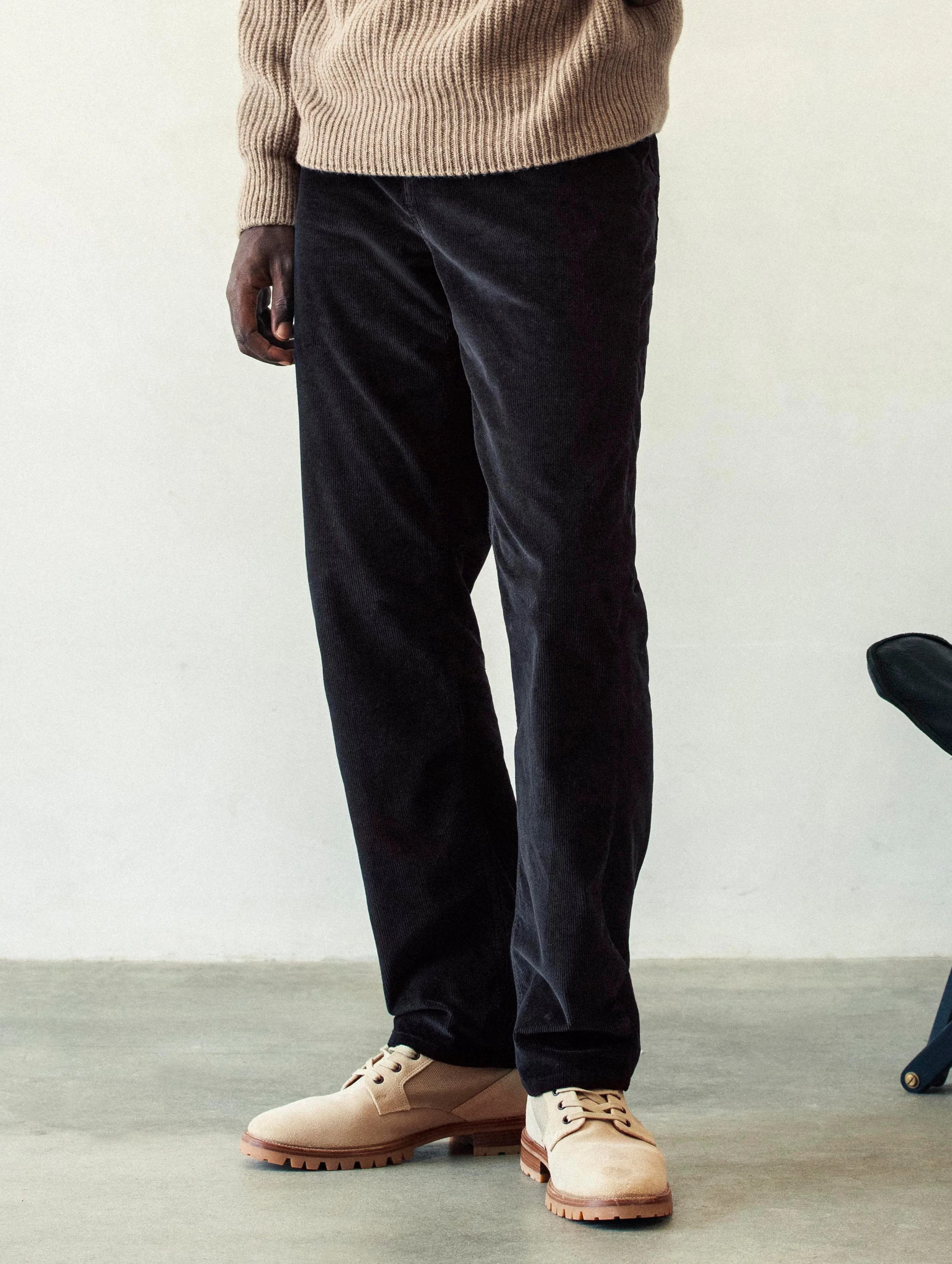 Hayden Corduroy Pant - Tarmac Black