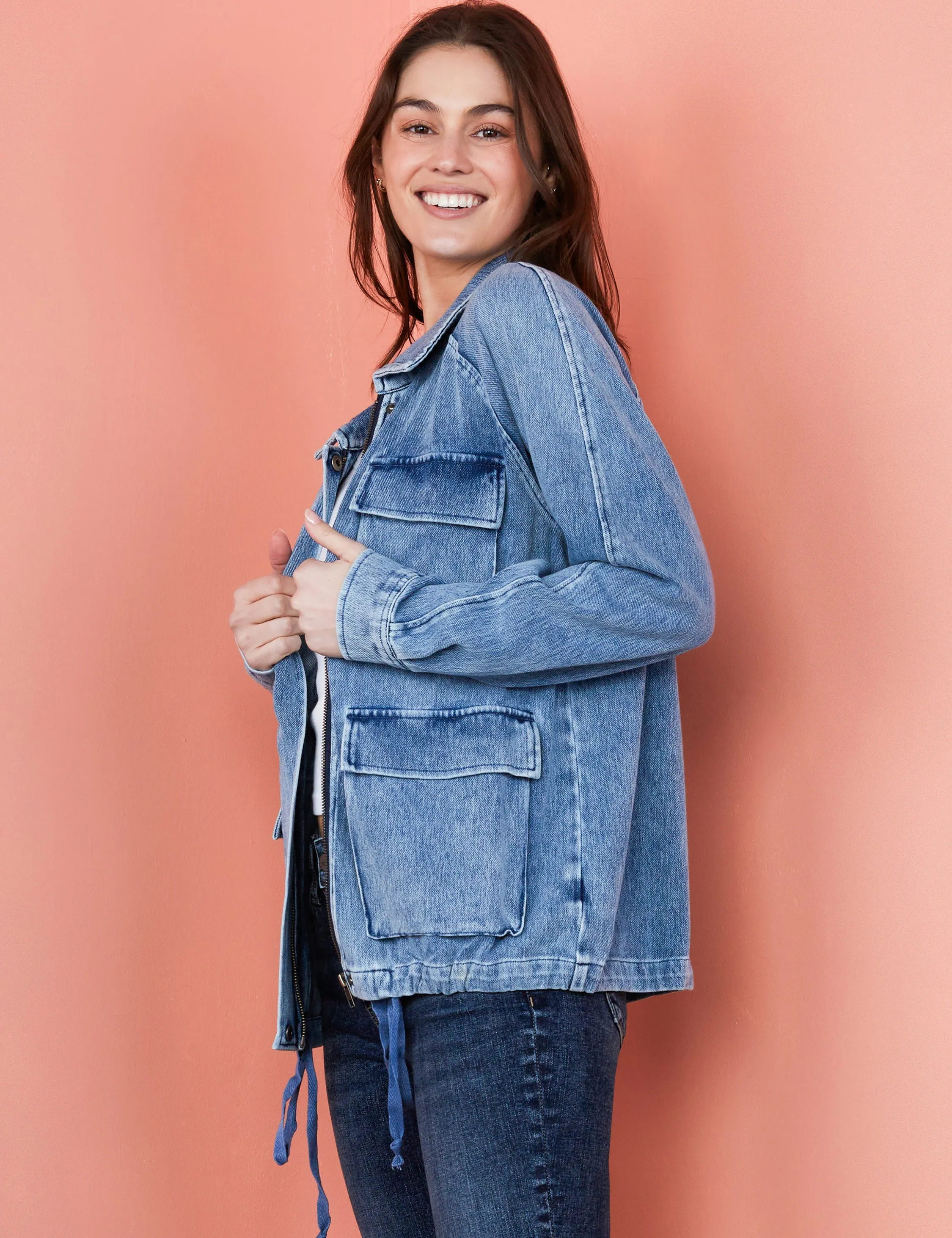 Knit Denim Jacket