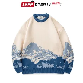 LAPPSTER Harajuku Mountain Winter Sweaters