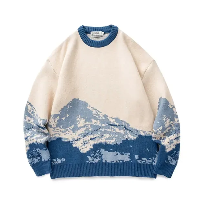 LAPPSTER Harajuku Mountain Winter Sweaters