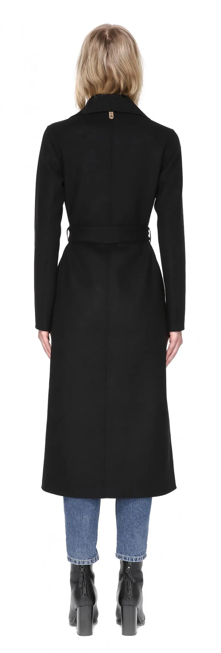 Mackage - Mai Long Coat   Belted Waist Black