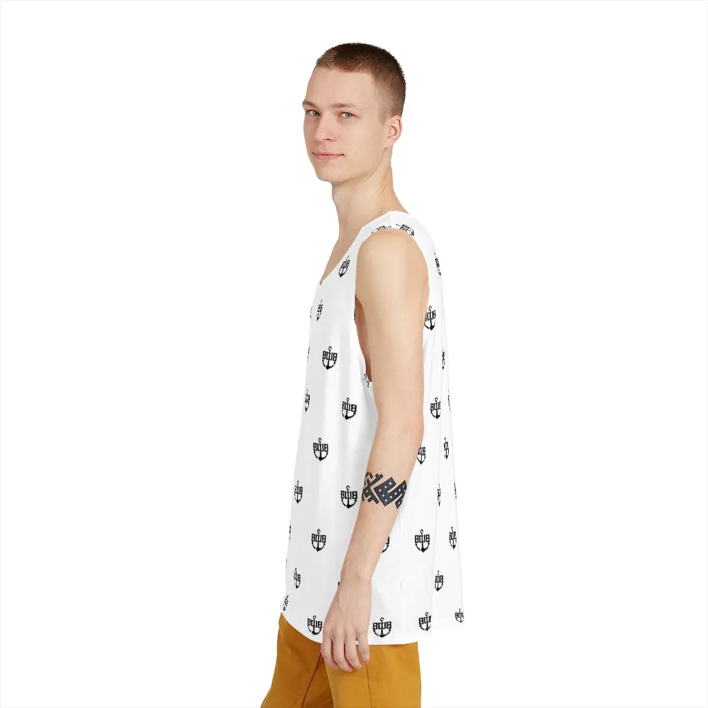 Men's White BWB All Over Print Tank