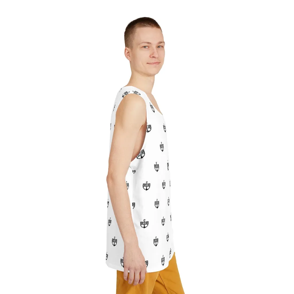 Men's White BWB All Over Print Tank