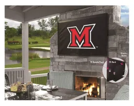 Miami University Redhawks Breathable Water Resistant Vinyl TV Cover