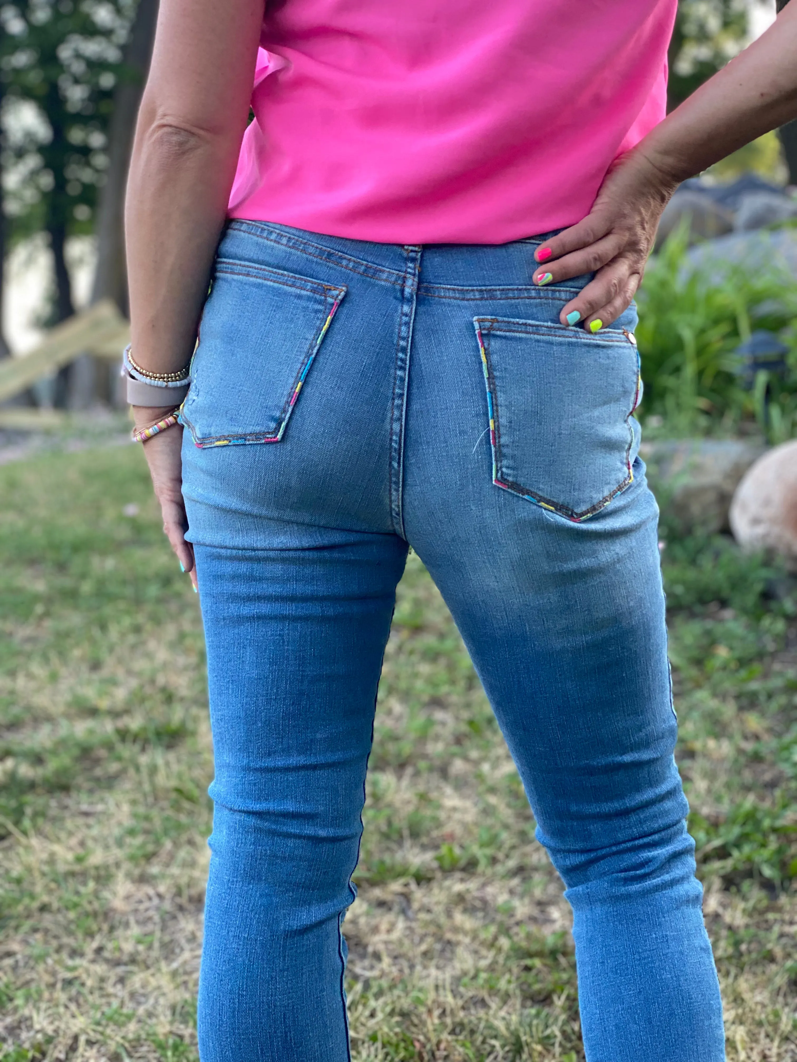 Neon Judy Blue Skinnies