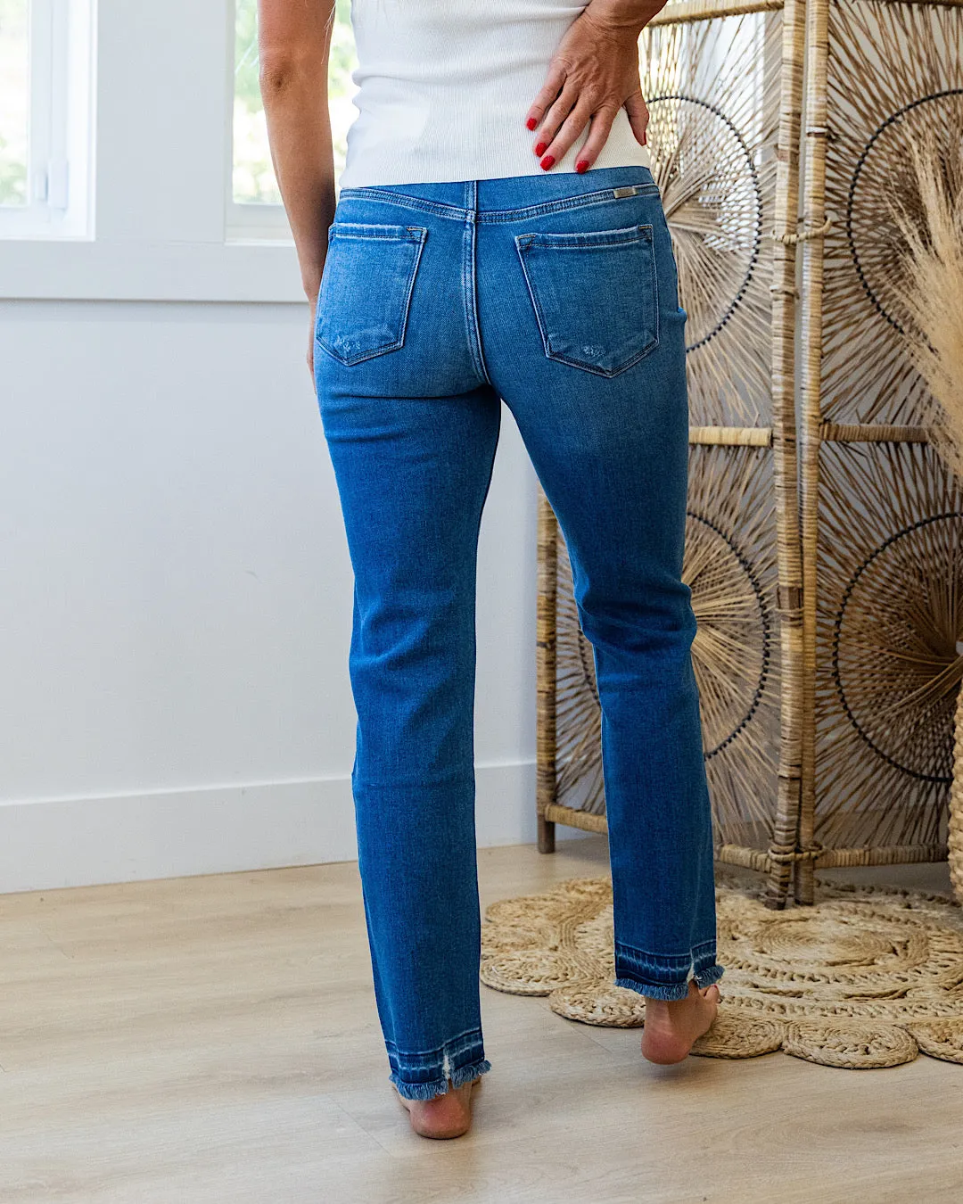 NEW! KanCan Best Ever Double Button Slim Straight Jeans