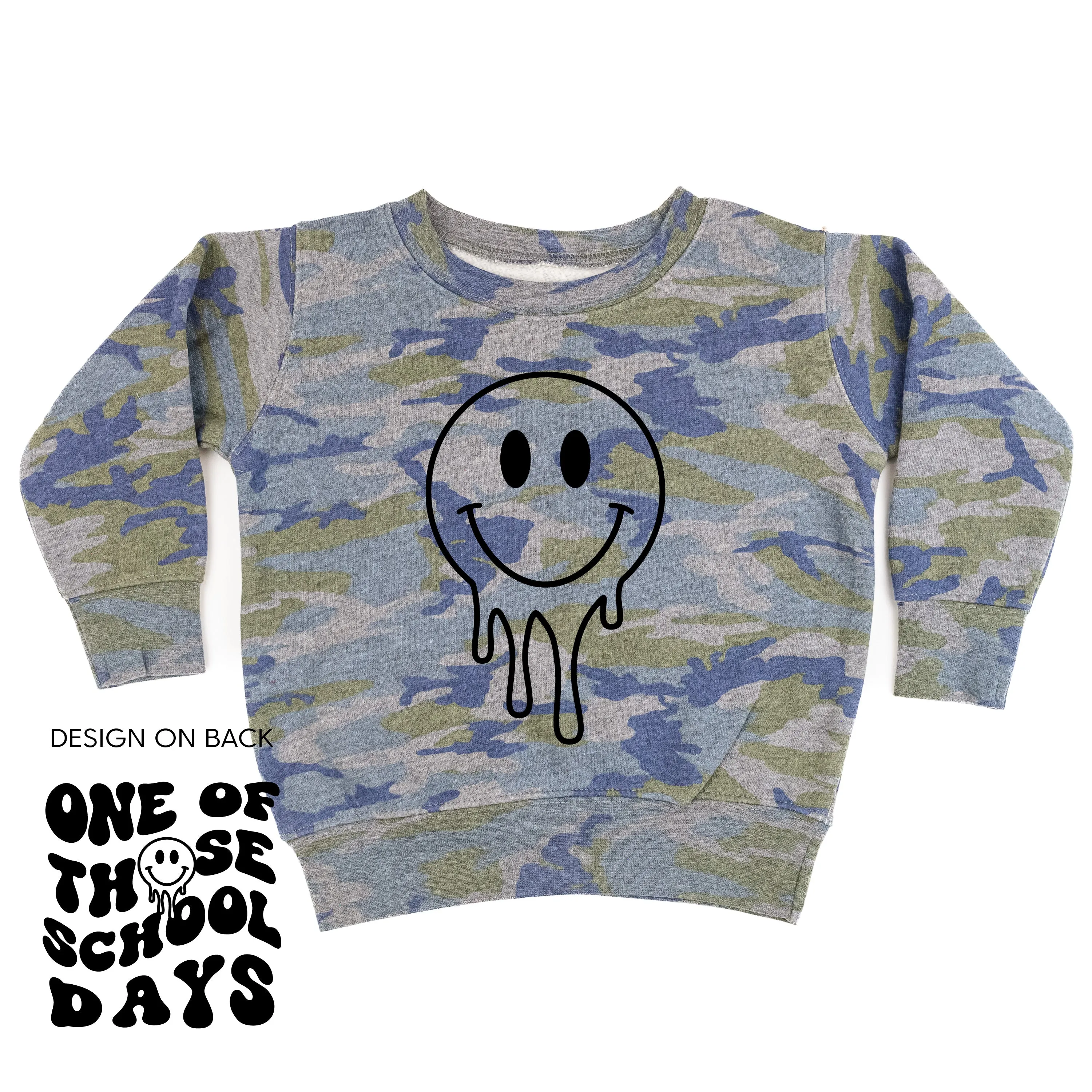 One of Those School Days (w/ Full Melty Smiley on Front) - Child Sweater