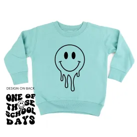 One of Those School Days (w/ Full Melty Smiley on Front) - Child Sweater