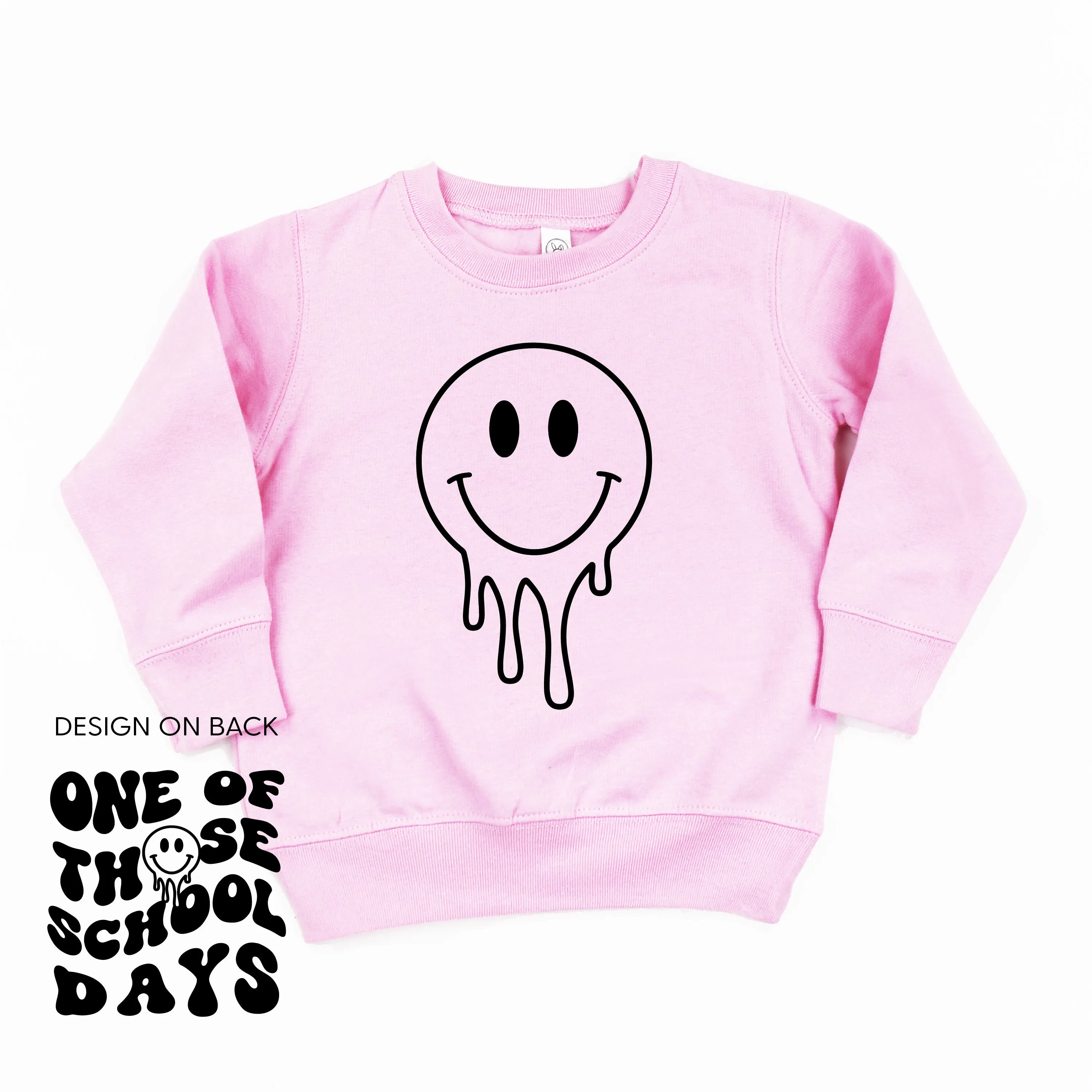 One of Those School Days (w/ Full Melty Smiley on Front) - Child Sweater