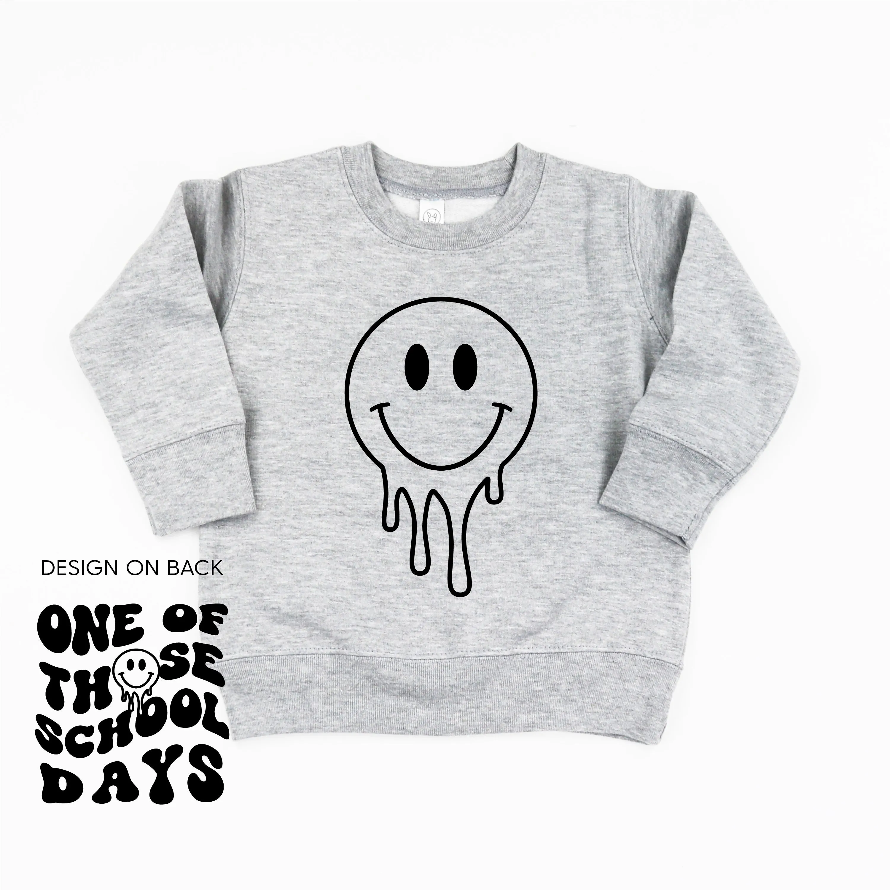 One of Those School Days (w/ Full Melty Smiley on Front) - Child Sweater