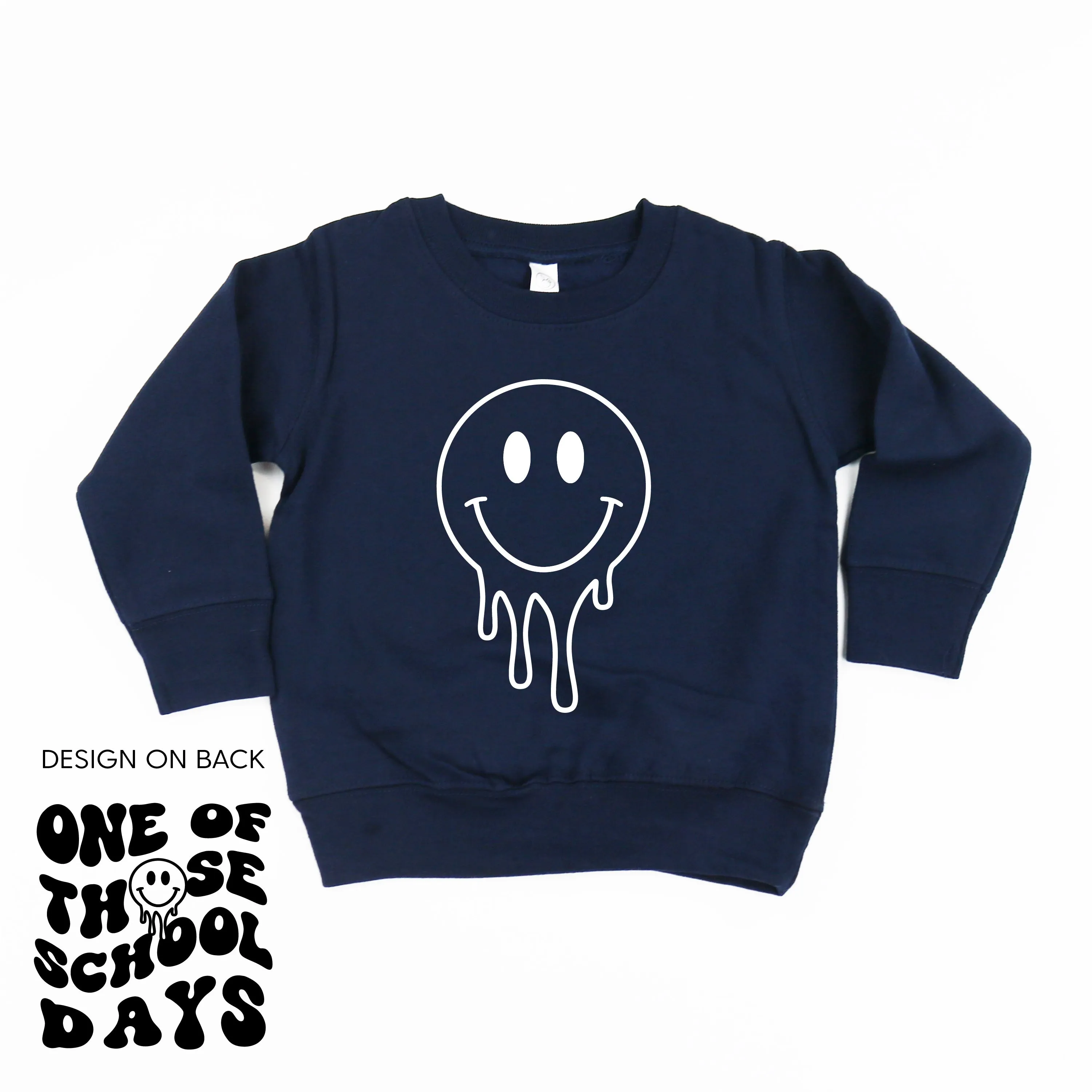 One of Those School Days (w/ Full Melty Smiley on Front) - Child Sweater