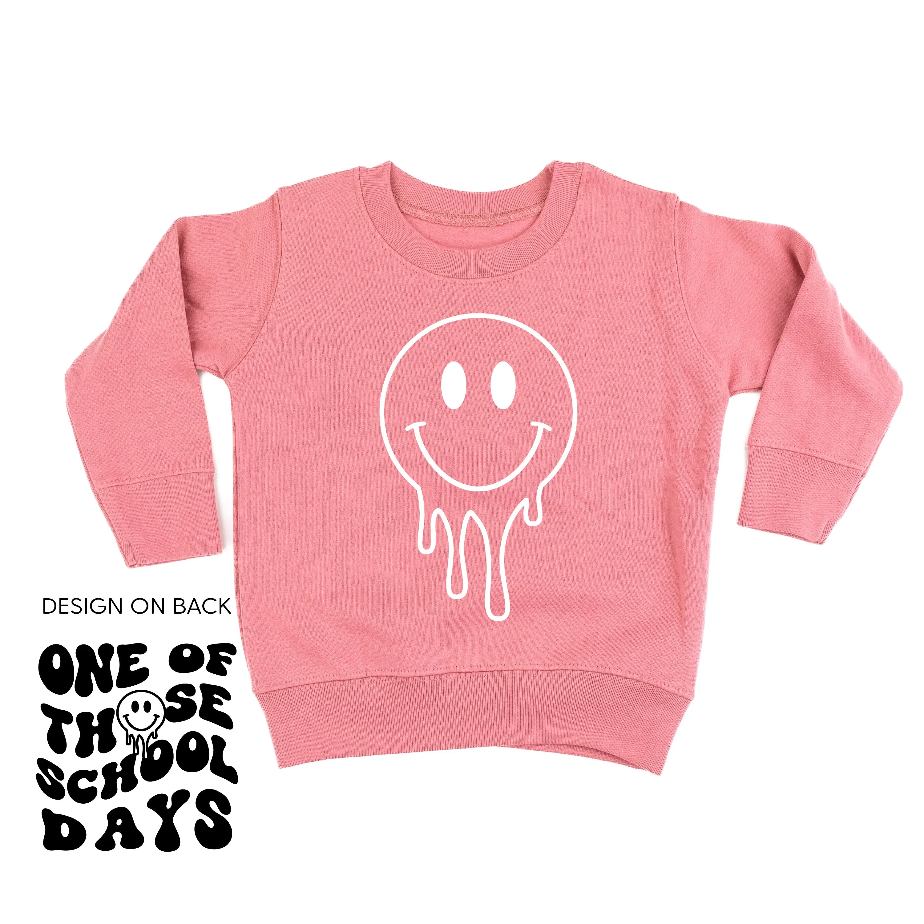 One of Those School Days (w/ Full Melty Smiley on Front) - Child Sweater