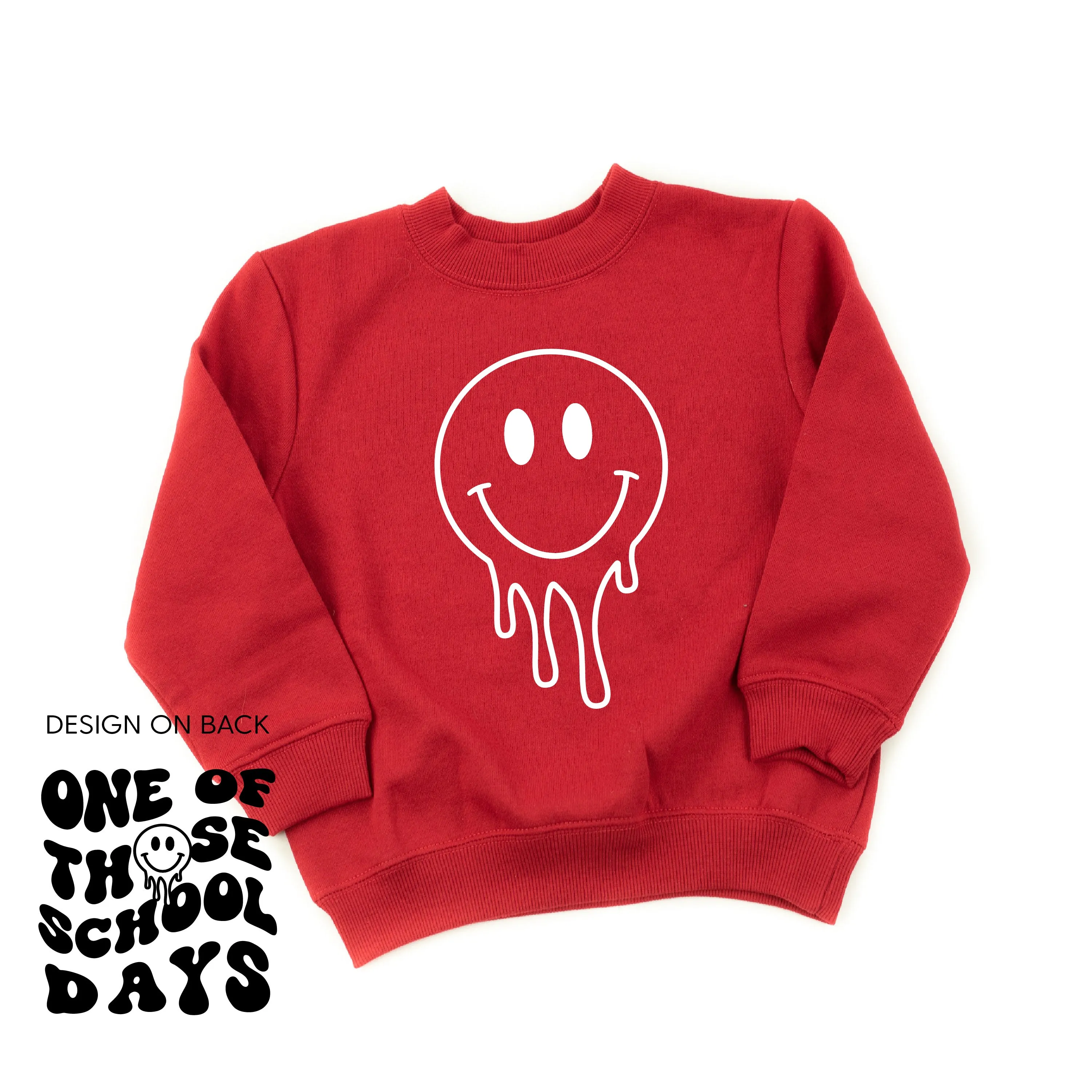 One of Those School Days (w/ Full Melty Smiley on Front) - Child Sweater