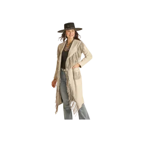 Panhandle Slim Women's Powder River Outfitters Long Suede Fringe Jacket