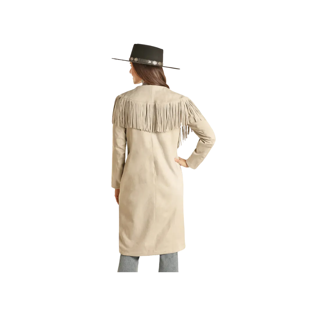 Panhandle Slim Women's Powder River Outfitters Long Suede Fringe Jacket