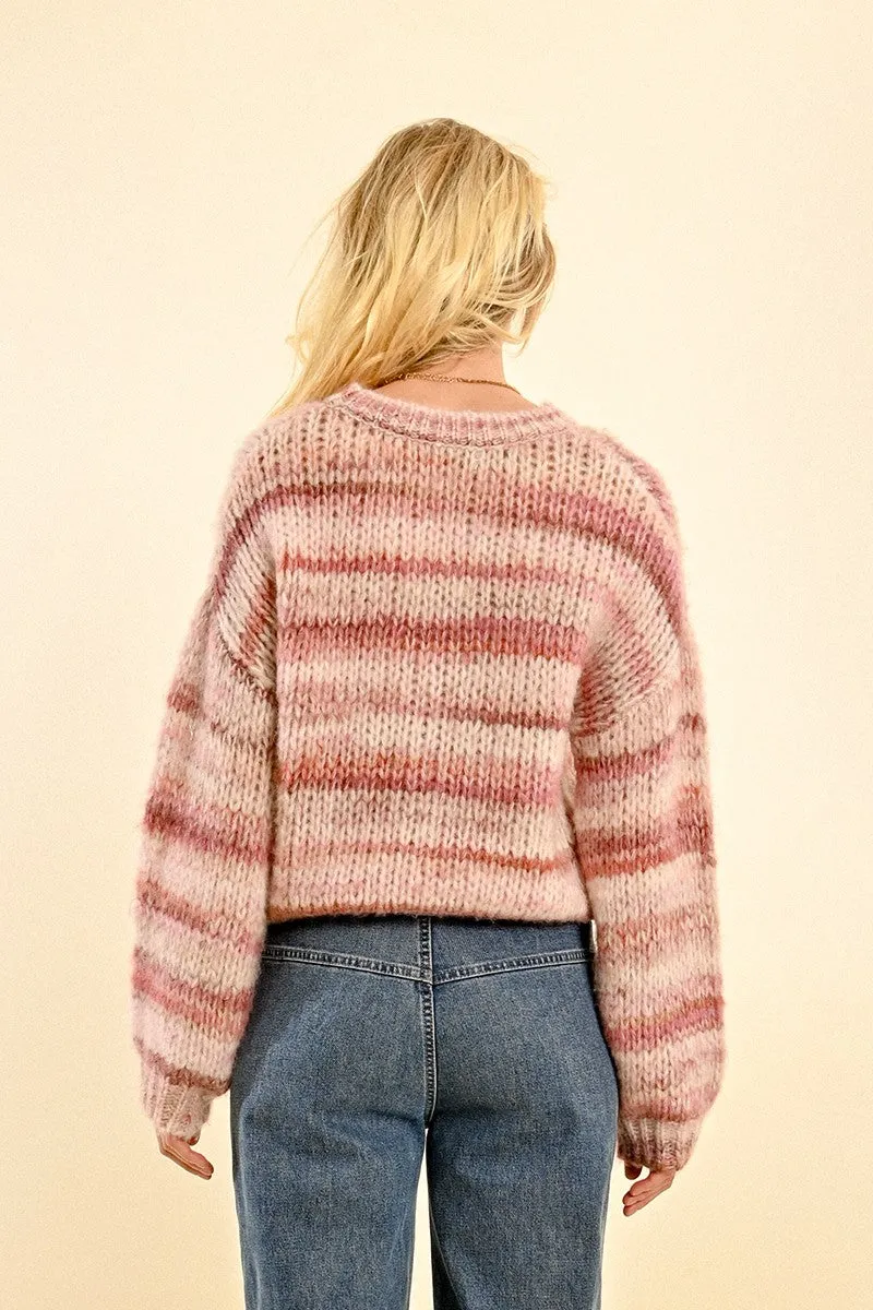 Pink Chunky Knit Sweater