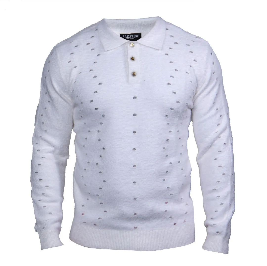 Prestige wool blend polo luxury sweaters