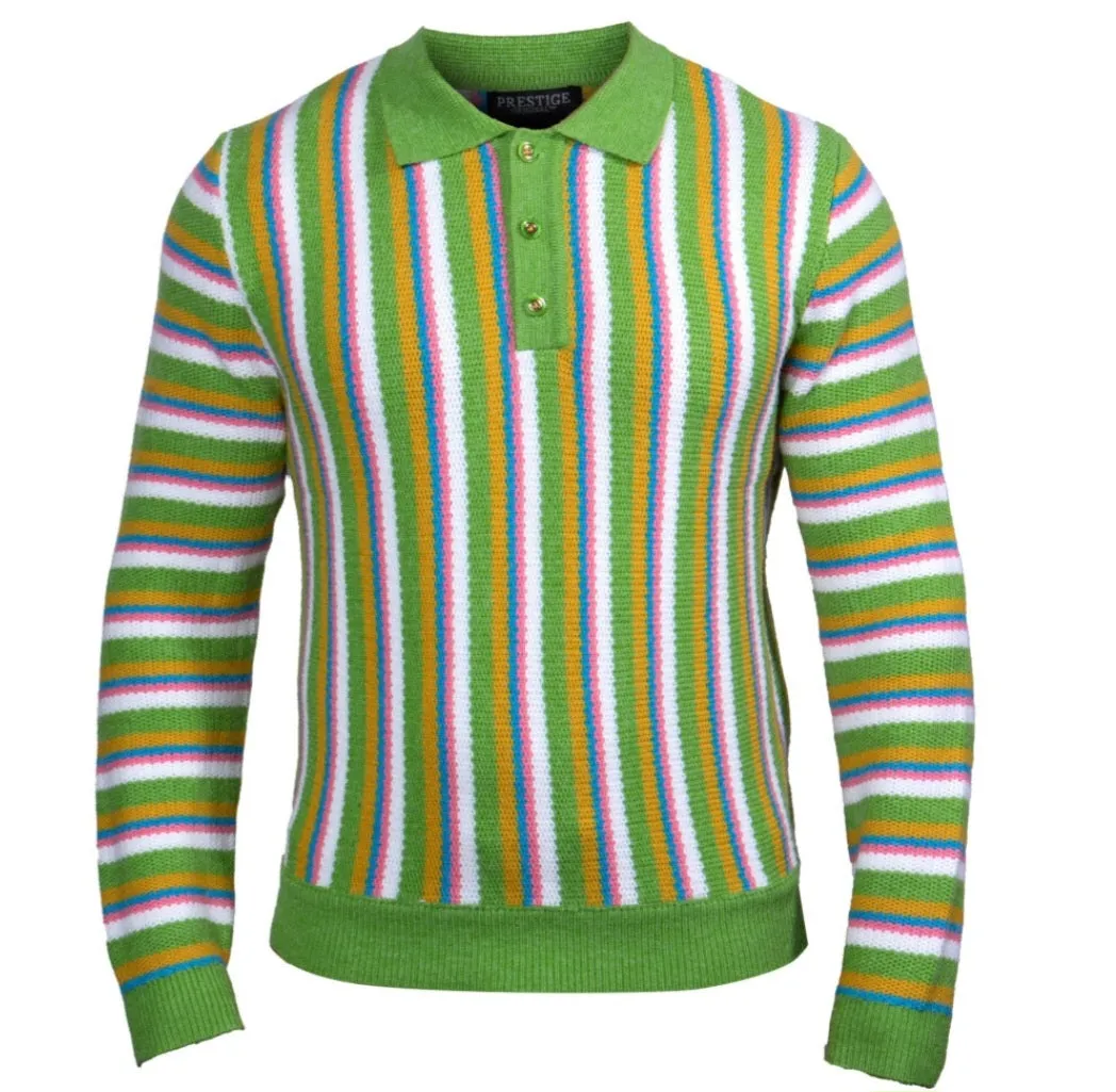 Prestige wool blend polo luxury sweaters